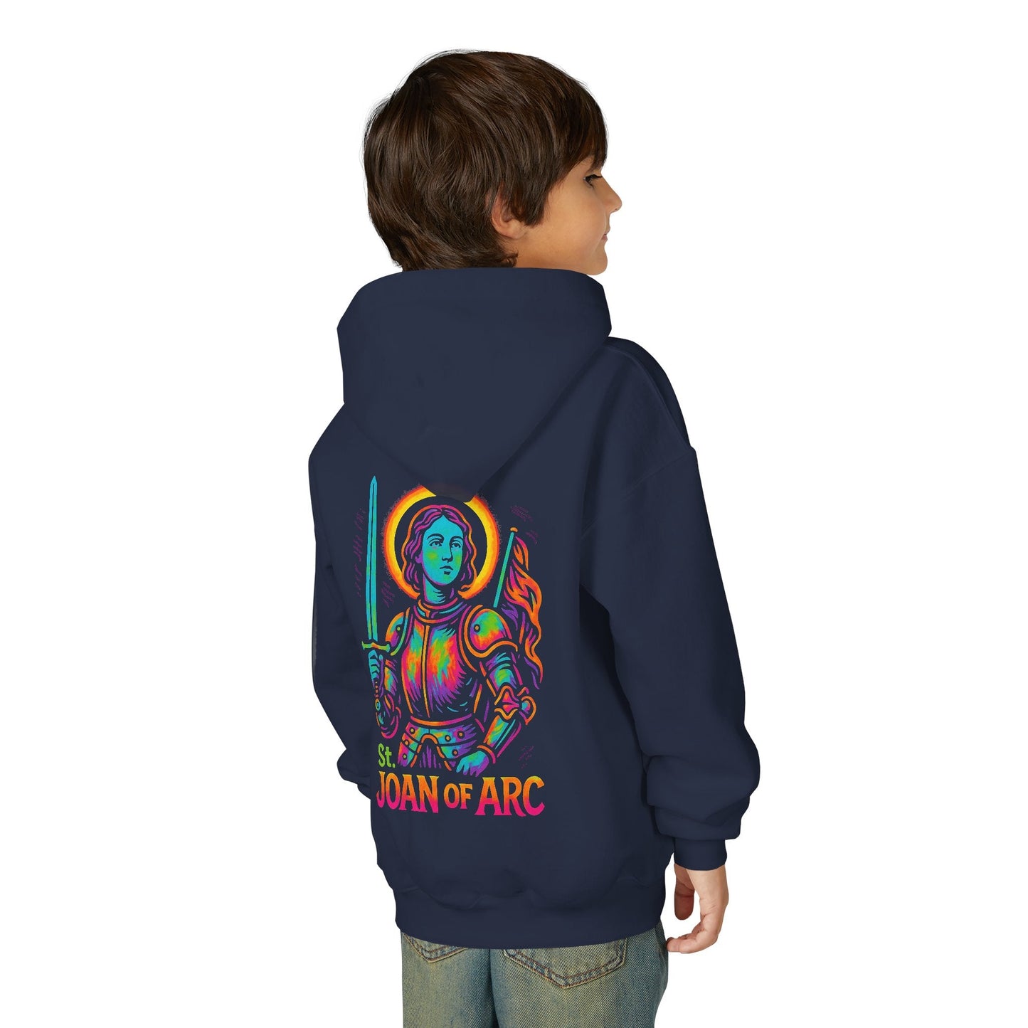 St. Joan of Arc | Kids Catholic Hoodie | Warrior Saint