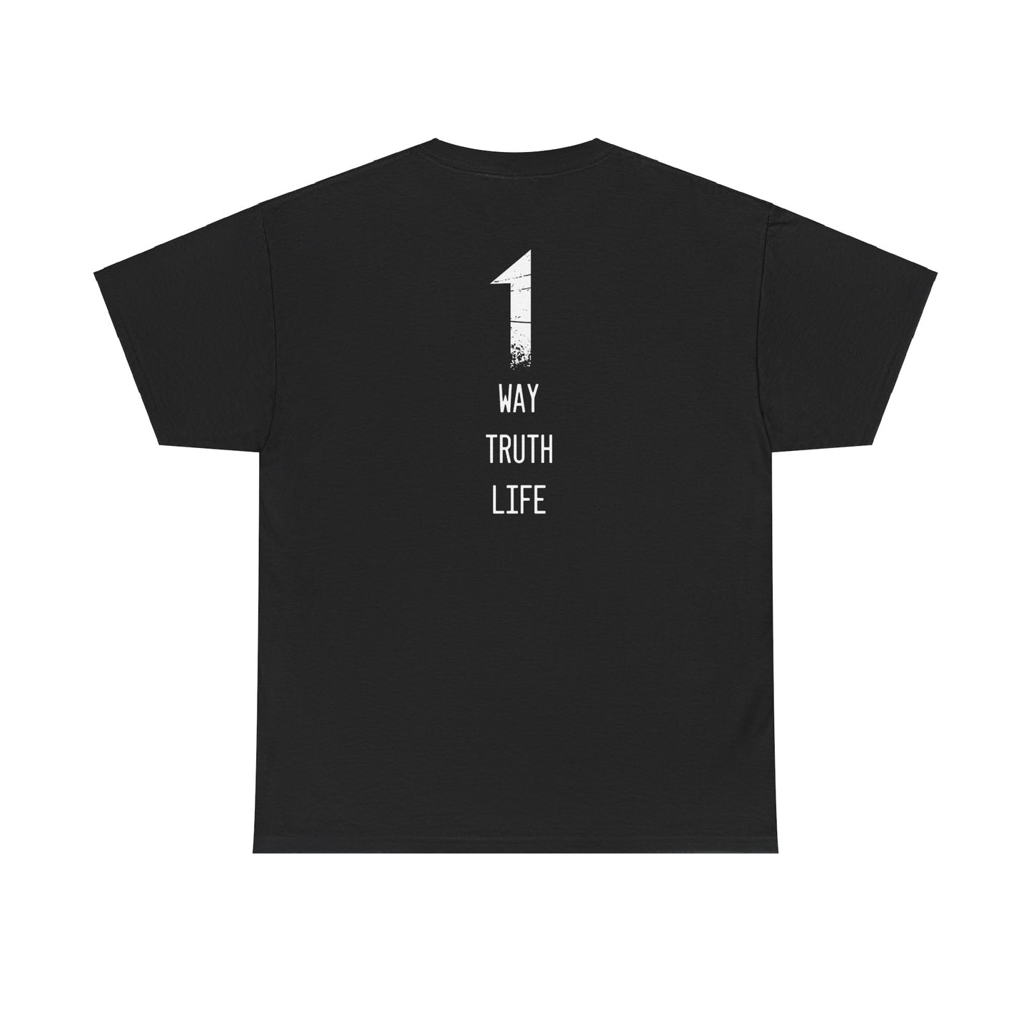 Abstain!! Unisex Heavy Cotton Tee - '1 Way, Truth, Life'