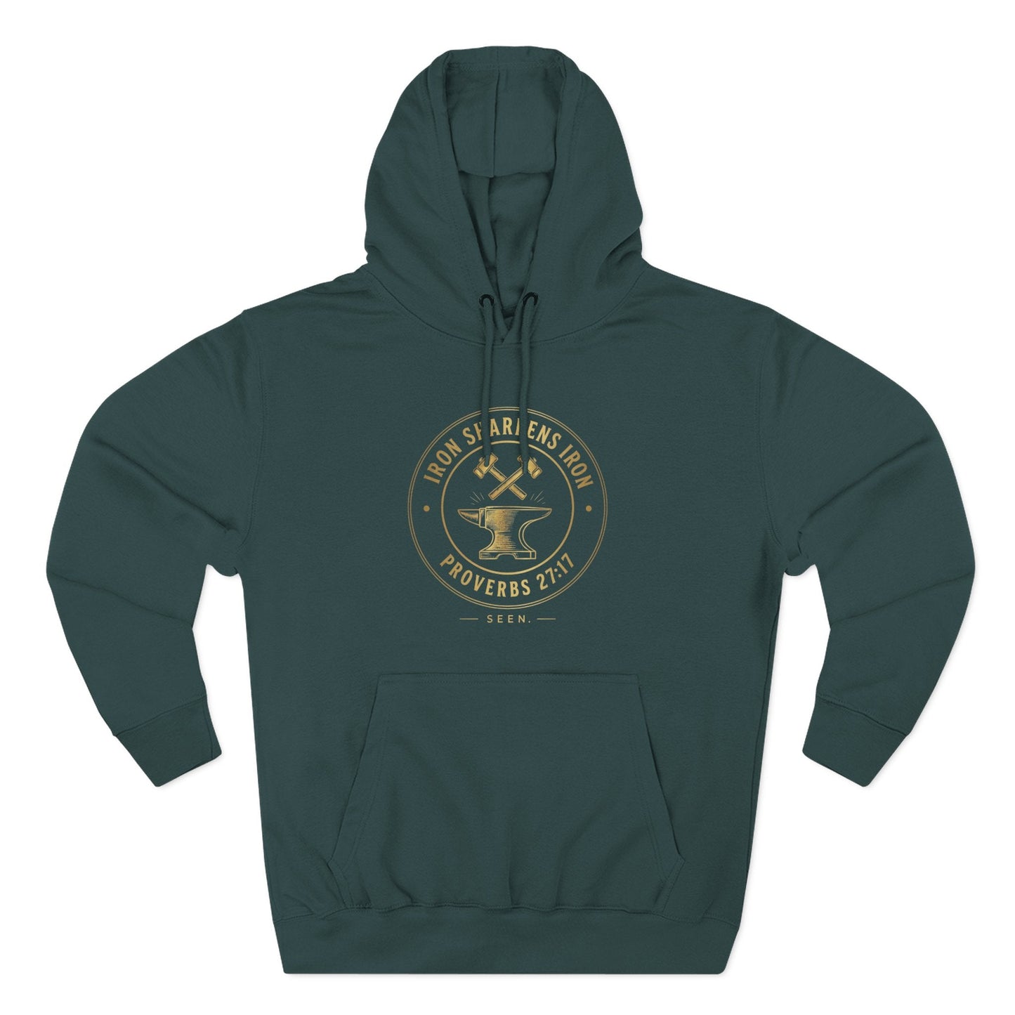 Iron Sharpens Iron Hoodie — SEEN. Brotherhood | Wear Your Worship