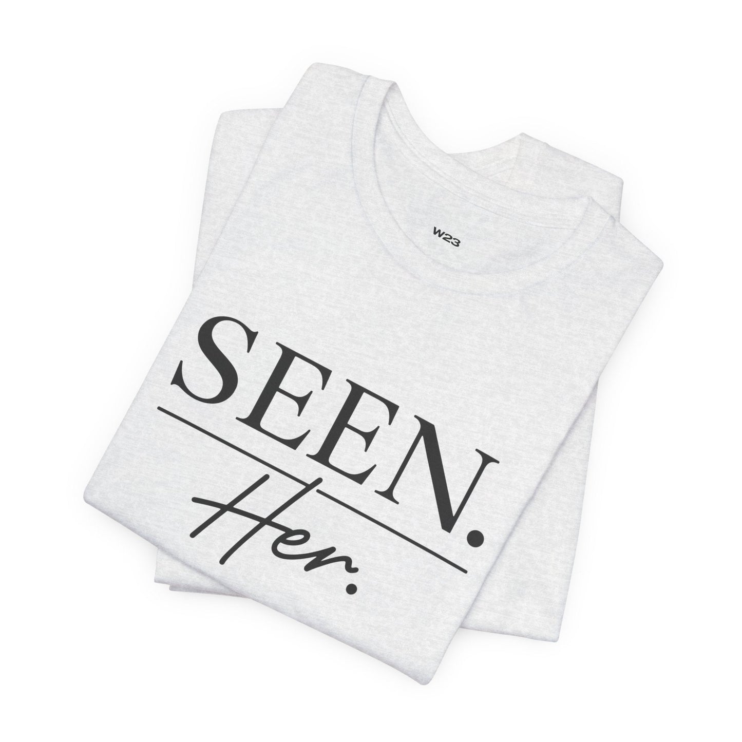 SEEN. Her. Short Sleeve Tee — Black Design
