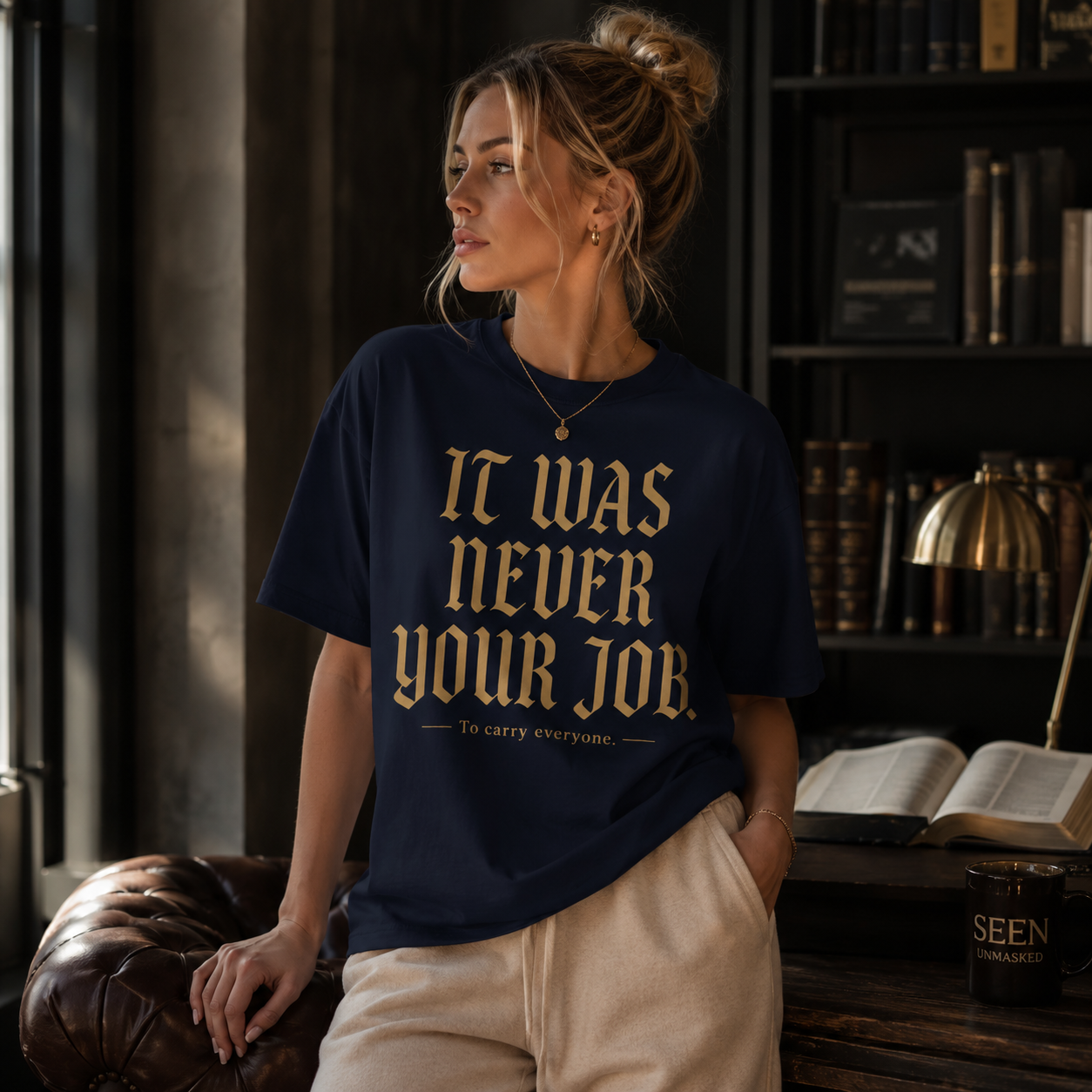 It Was Never Your Job Tee — SEEN: Unmasked Collection