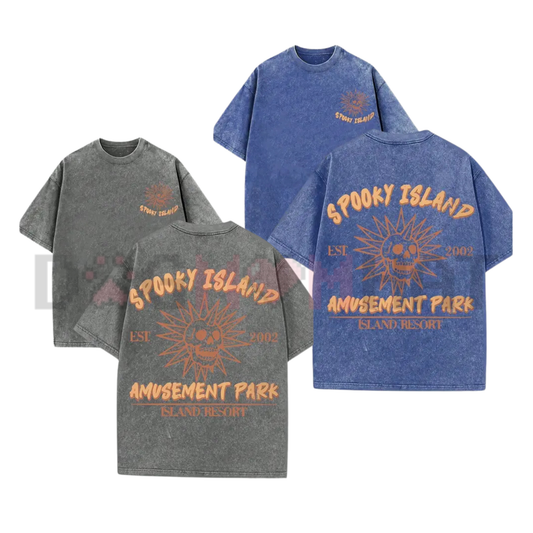 "Spooky Island" Retro Amusement Park T-Shirt – 2002 Vintage Tee