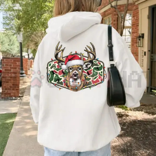 Christmas Deer Hunting Camo Hoodie