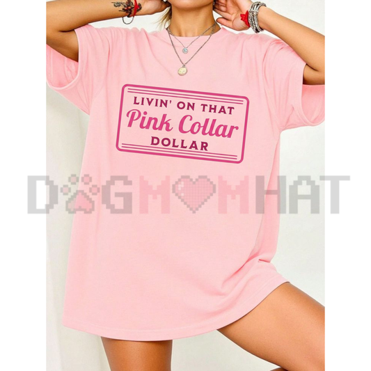 "Pink Collar Dollar" Western Graphic T-Shirt