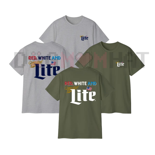"Red White And Lite" Colorful 4th of July T-Shirt