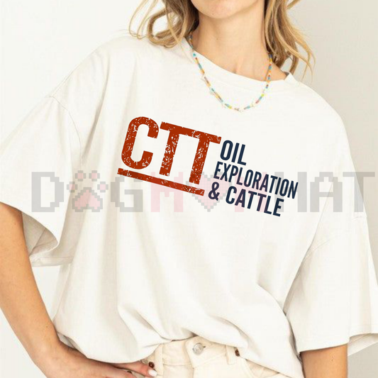 CTT Oil Exploration & Cattle Design Tee