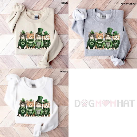 "St. Patrick’s Day Cats" Sweatshirt