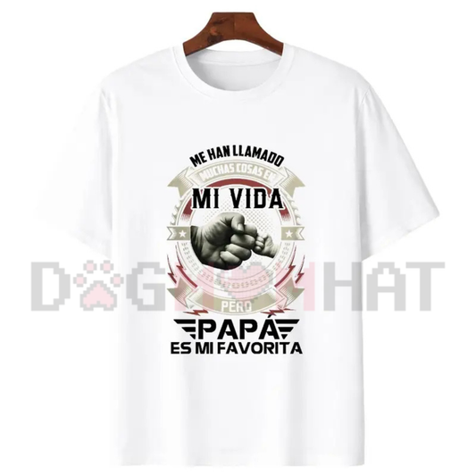 "Papá Es Mi Favorita" T-Shirt – Spanish Graphic Tee for Latino Dads