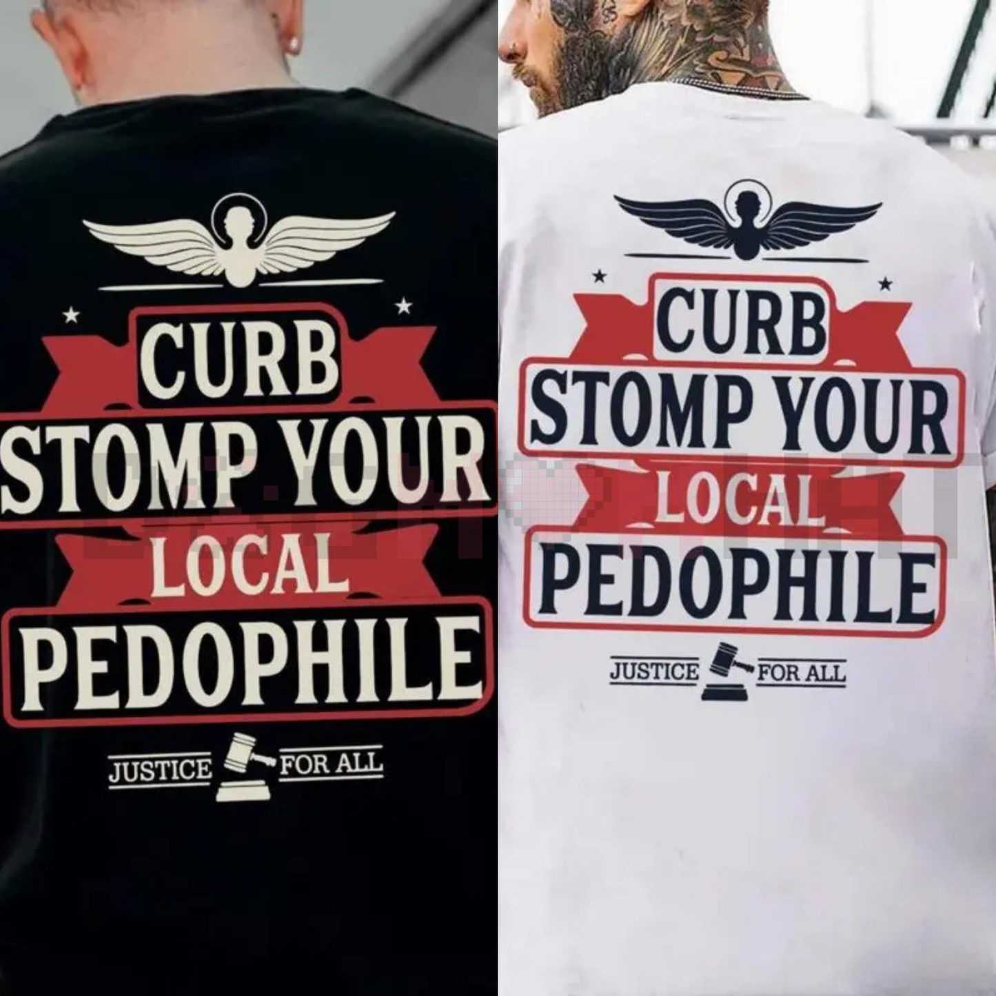 "Curb Stomp" Graphic Tee – Edgy Streetwear Men’s T-Shir