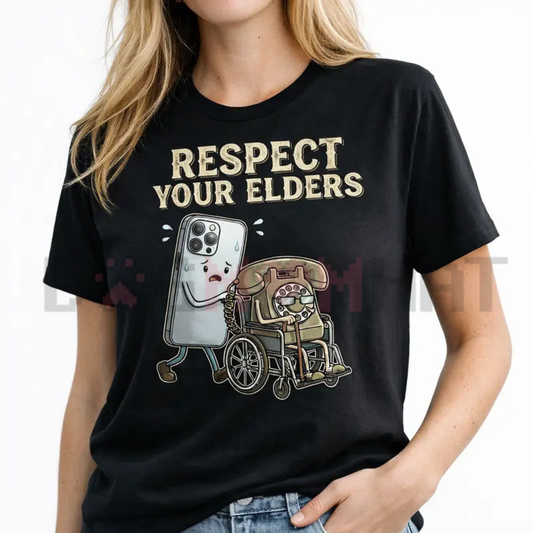 "Respect Your Elders" Tech Graphic T-Shirt