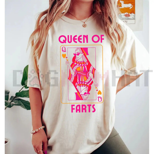"Queen of Farts" Funny Joke T-Shirt