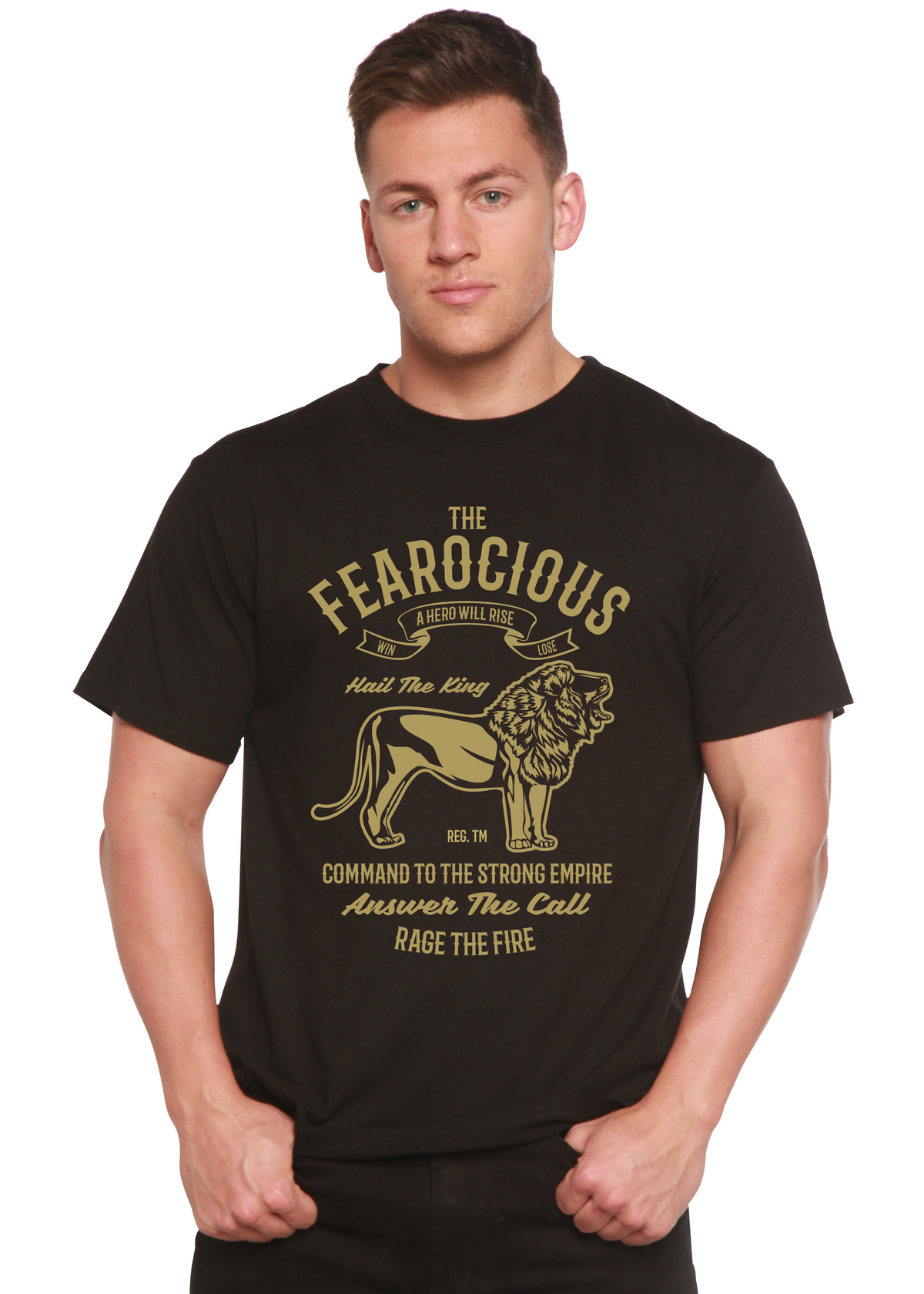 The Fearocious Spun Bamboo® Men's Bamboo Viscose/Organic Cotton Short Sleeve Graphic T-Shirt