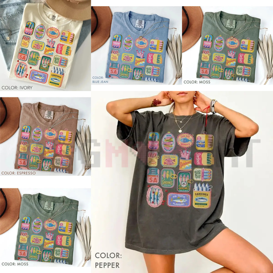 "Vintage Sardines" T-Shirt – Retro Tin Fish Tee