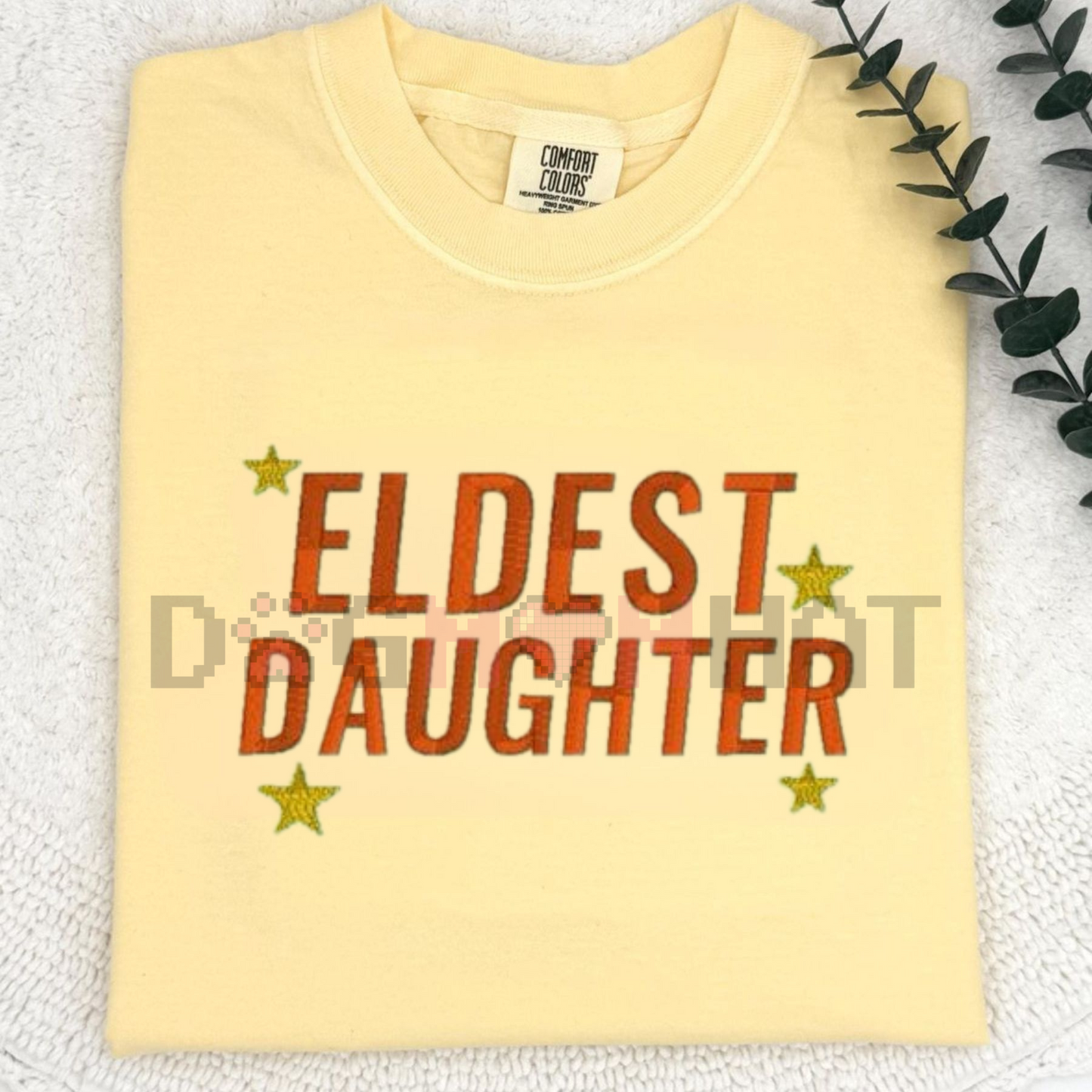 Daughter Embroidered T-Shirt – Sweet Minimalist Tee, Gift for Daughter