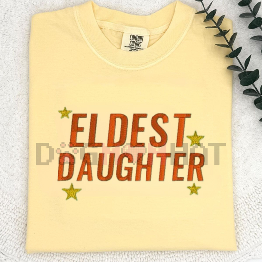 Daughter Embroidered T-Shirt – Sweet Minimalist Tee, Gift for Daughter