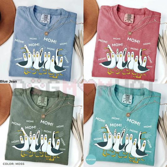 "Mom Mom Mom" Seagull T-Shirt