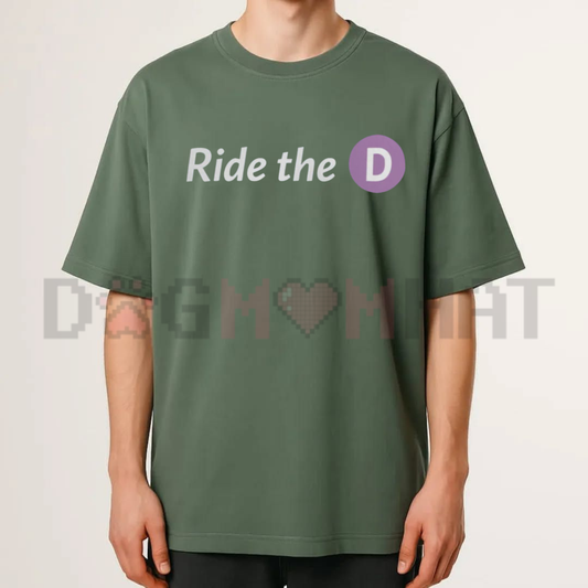 "Ride The D" Funny Urban Transit T-Shirt