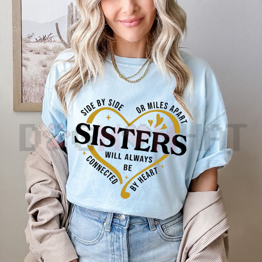 "Side By Side Sisters" T-Shirt – Retro Floral Graphic Tee