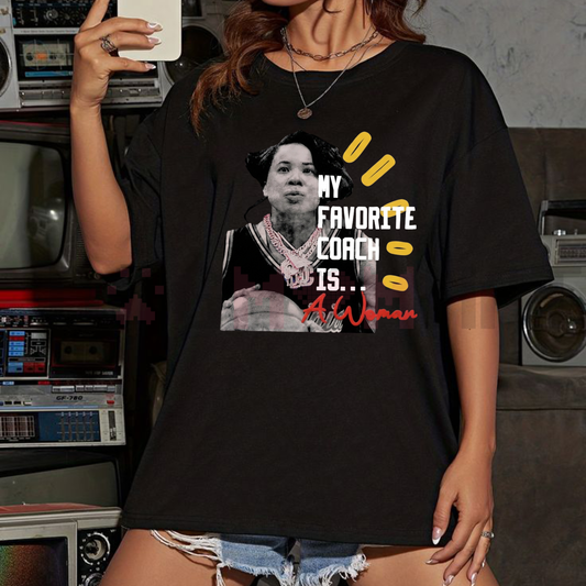 "My Favorite Coach is… A Woman" T-Shirt
