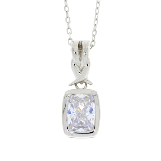Cubic Zirconium Fashion Pendants Sterling Silver