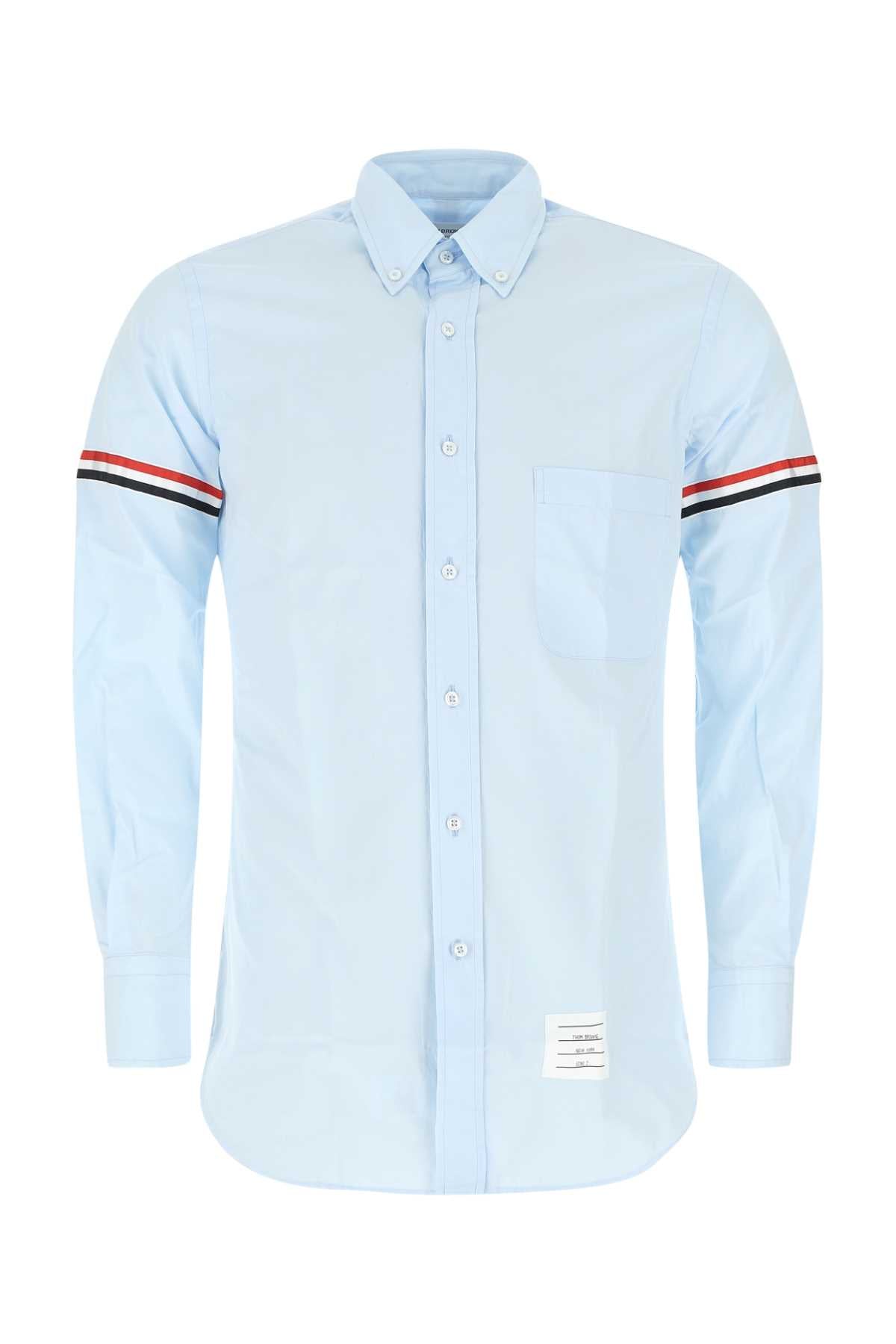 Thom Browne Men Powder Blue Cotton Shirt