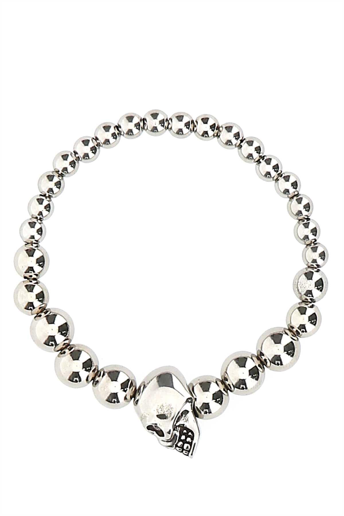 Alexander Mcqueen Men Silver Metal Bracelet