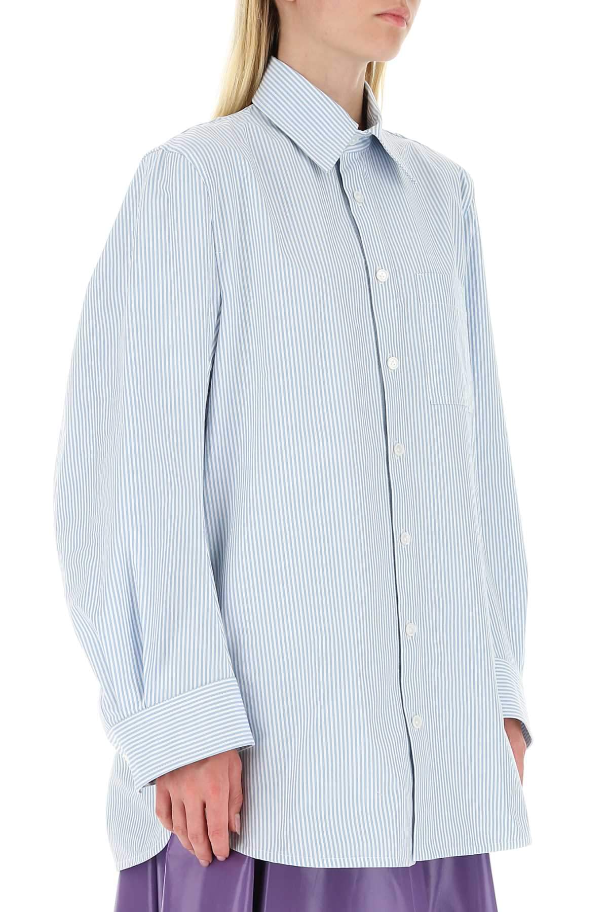 Bottega Veneta Women Embroidered Cotton Oversize Shirt
