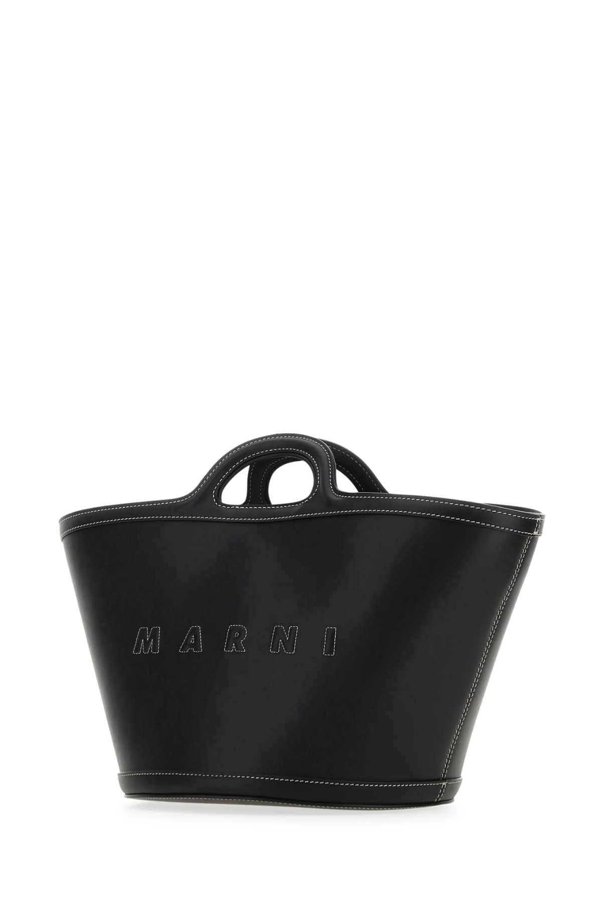 Marni Women Black Leather Small Tropicalia Handbag