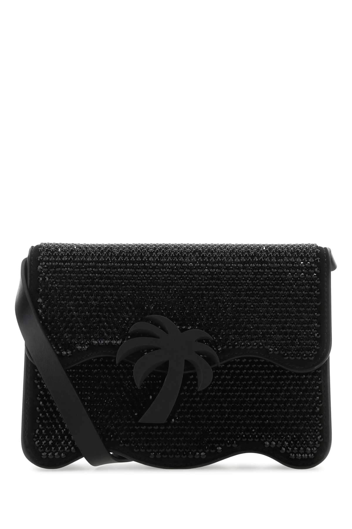 Palm Angels Women Embellished Suede Palm Beach Crossbody Bag