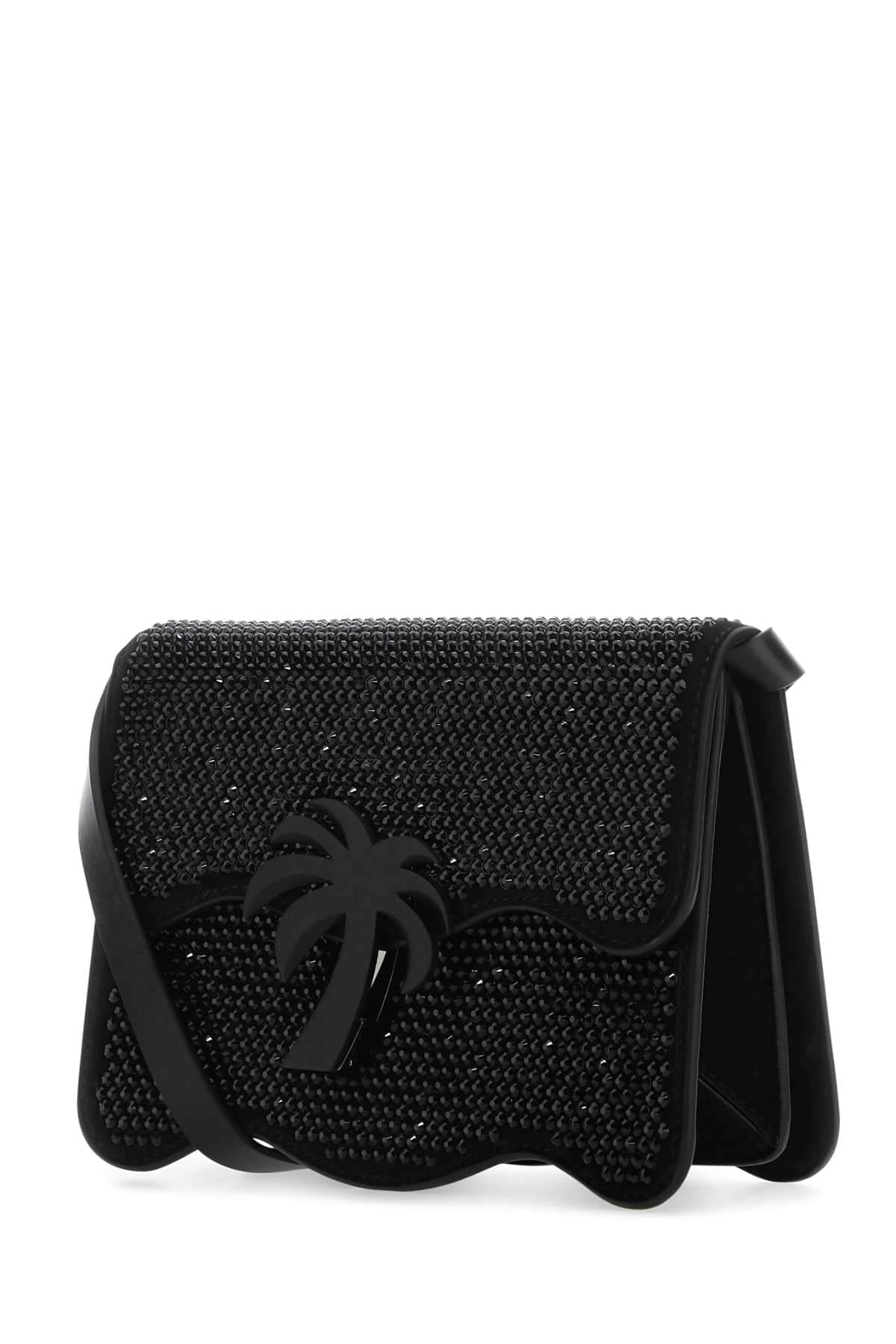 Palm Angels Women Embellished Suede Palm Beach Crossbody Bag