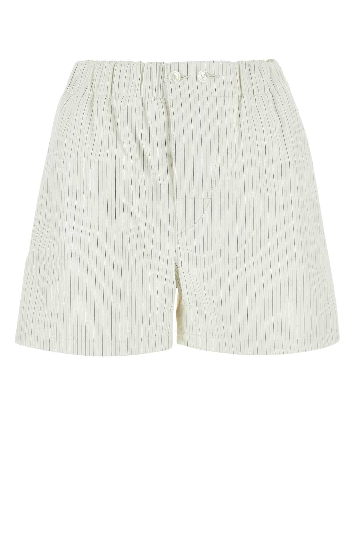 Bottega Veneta Women Printed Leather Shorts