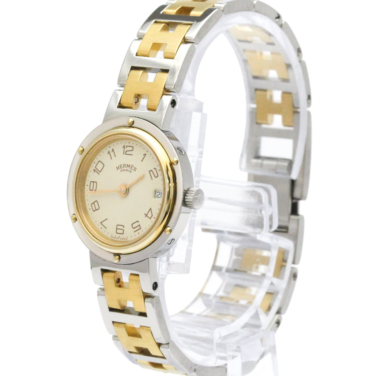 Hermès Clipper · Gold Plated Steel · Quartz