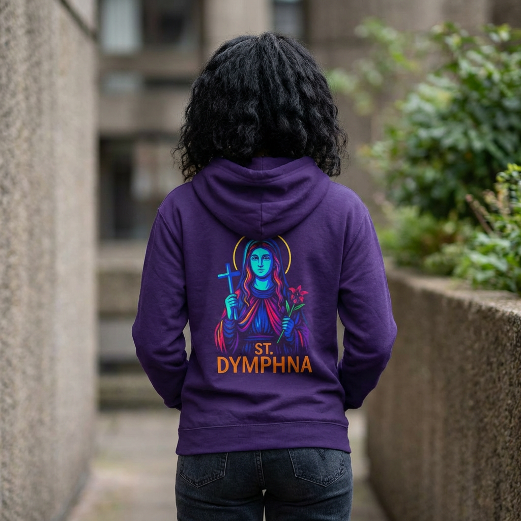 St. Dymphna | Catholic Hoodie | Mental Health Patroness