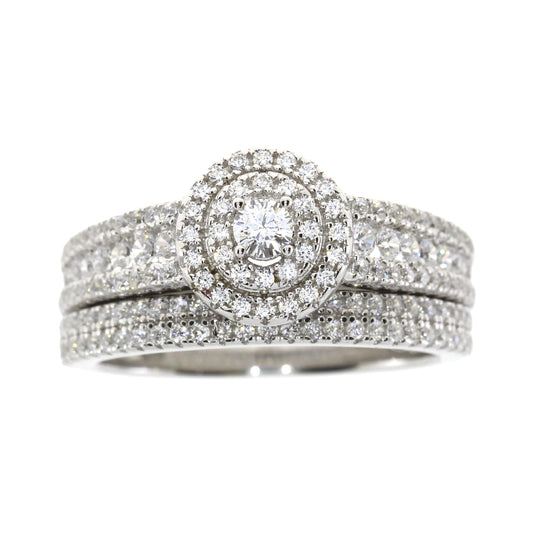 Cubic Zirconia CZ SS Bridal Sterling Silver