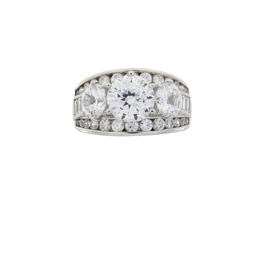 Cubic Zirconium CZ SS Bridal Sterling Silver