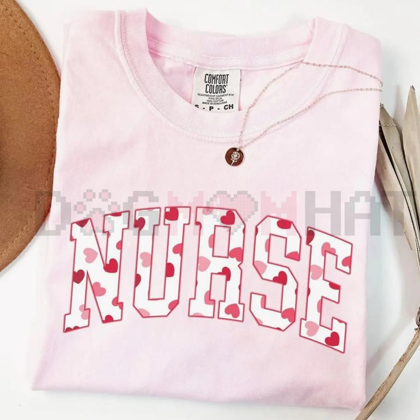 Nurse Valentine Bow T-Shirt