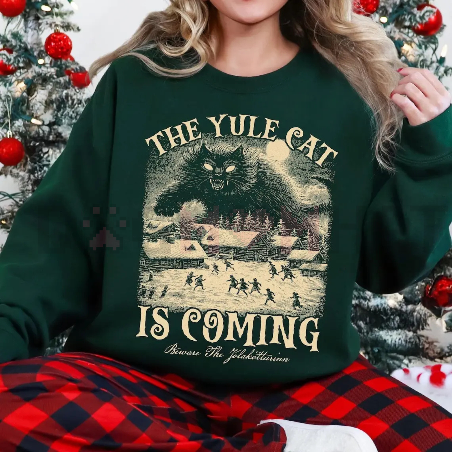 The Yule Cat Is Coming Sweatshirt