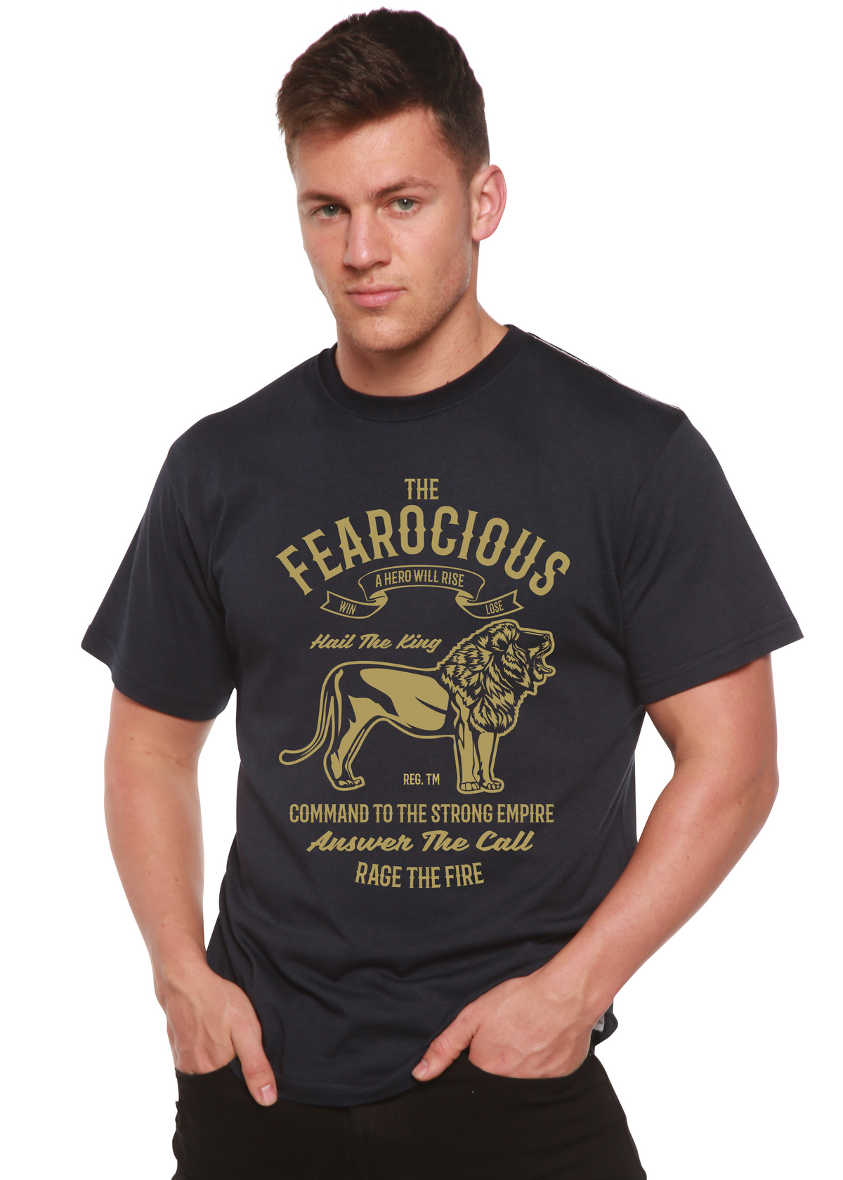 The Fearocious Spun Bamboo® Men's Bamboo Viscose/Organic Cotton Short Sleeve Graphic T-Shirt