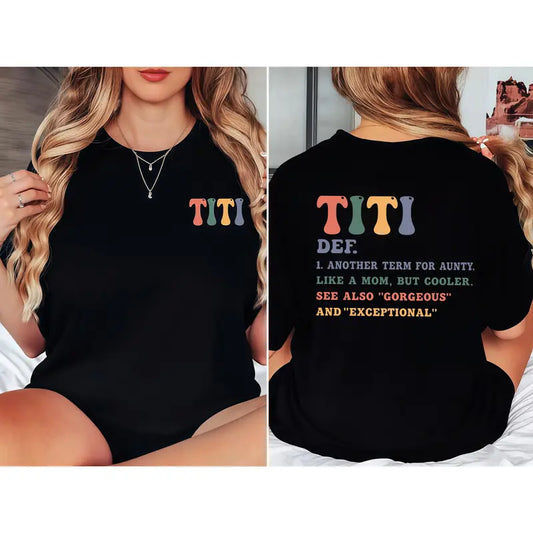 "Titi" Shirt for Aunties – Perfect Sister Gift and Baby Announcement Tee