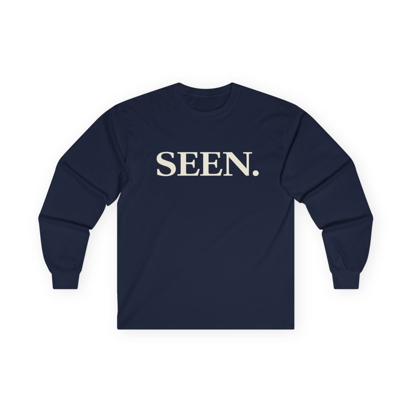 SEEN. Long Sleeve Tee – Minimalist Premium Inspirational Identity Apparel
