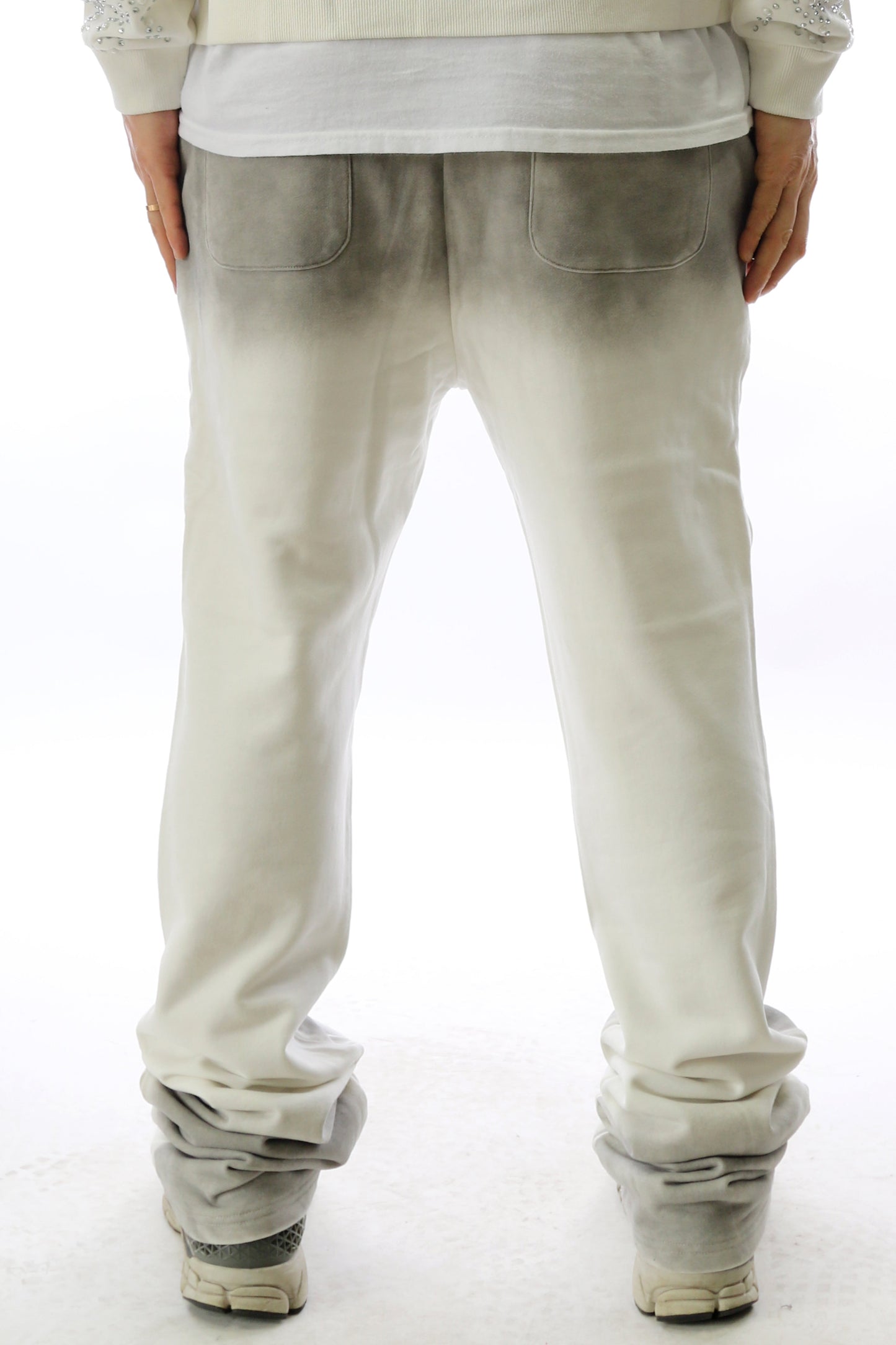SMUDGE Washed French Terry Stacked Jogger Pants