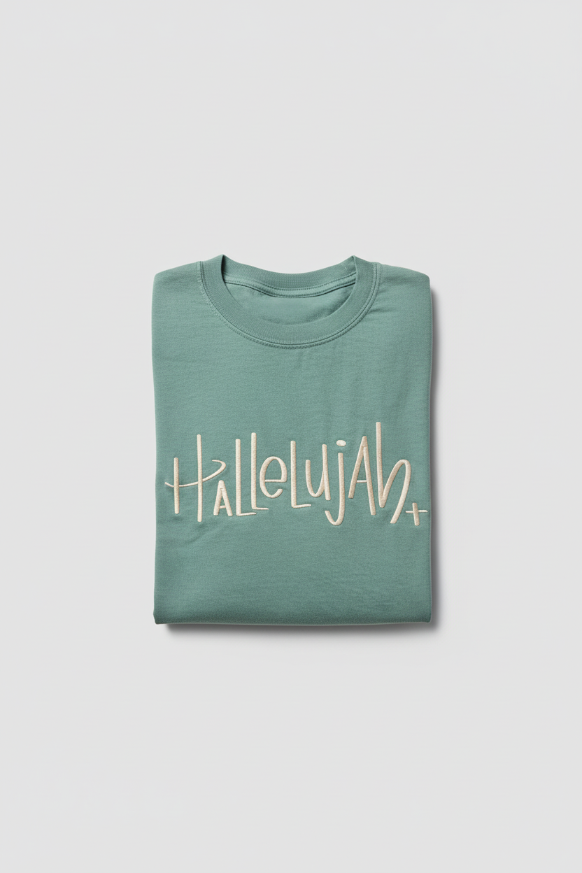 Hallelujah Embroidered Comfort Color T-Shirt