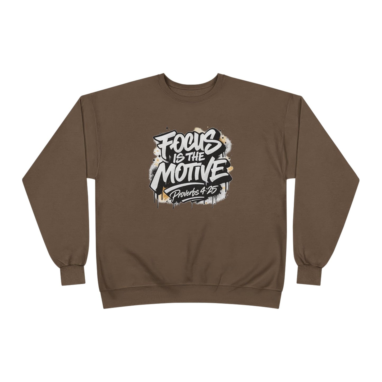 Focus Is The Motive Crewneck — Faith-Driven Motivational Sweatshirt