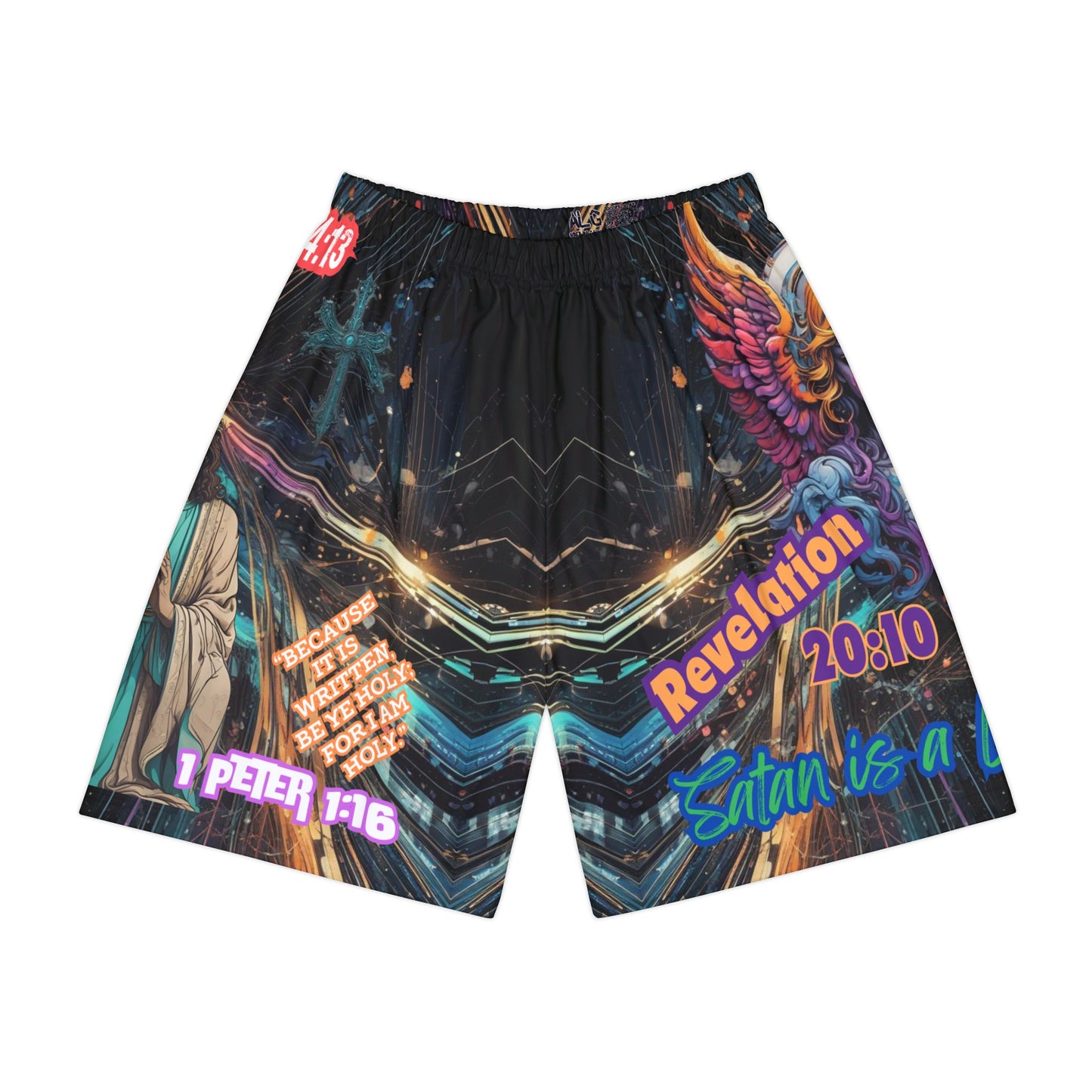 Satan is a Loser Men’s Sports Shorts