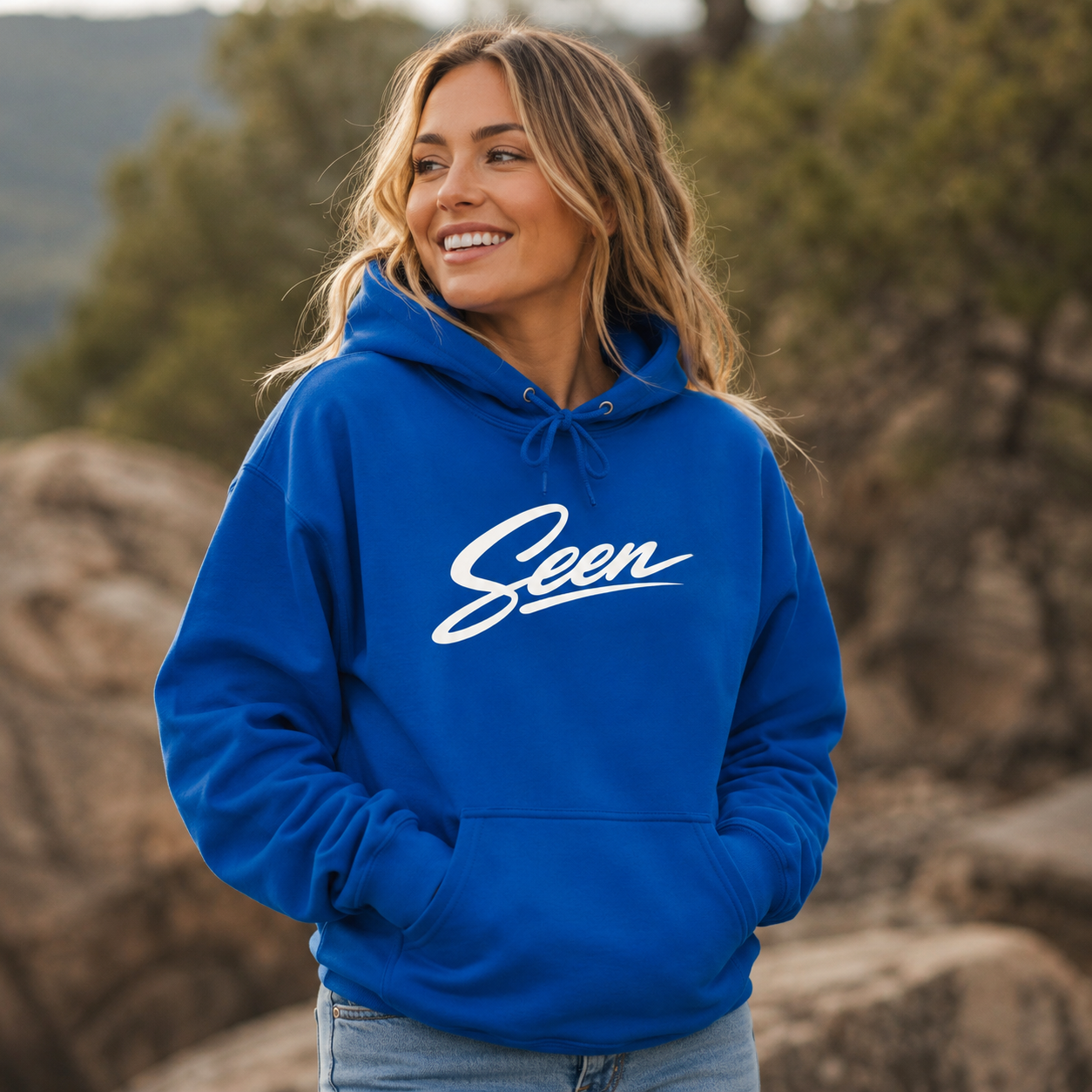 Seen Script Hoodie | Vintage Script Logo Pullover