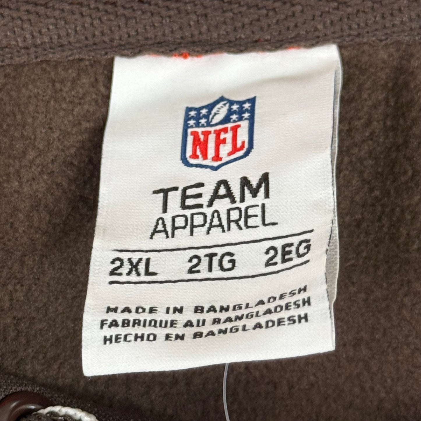 NFL Cleveland Browns Hoodie AFG North Sweatshirt Pullover XXL Brown 1802967 Football