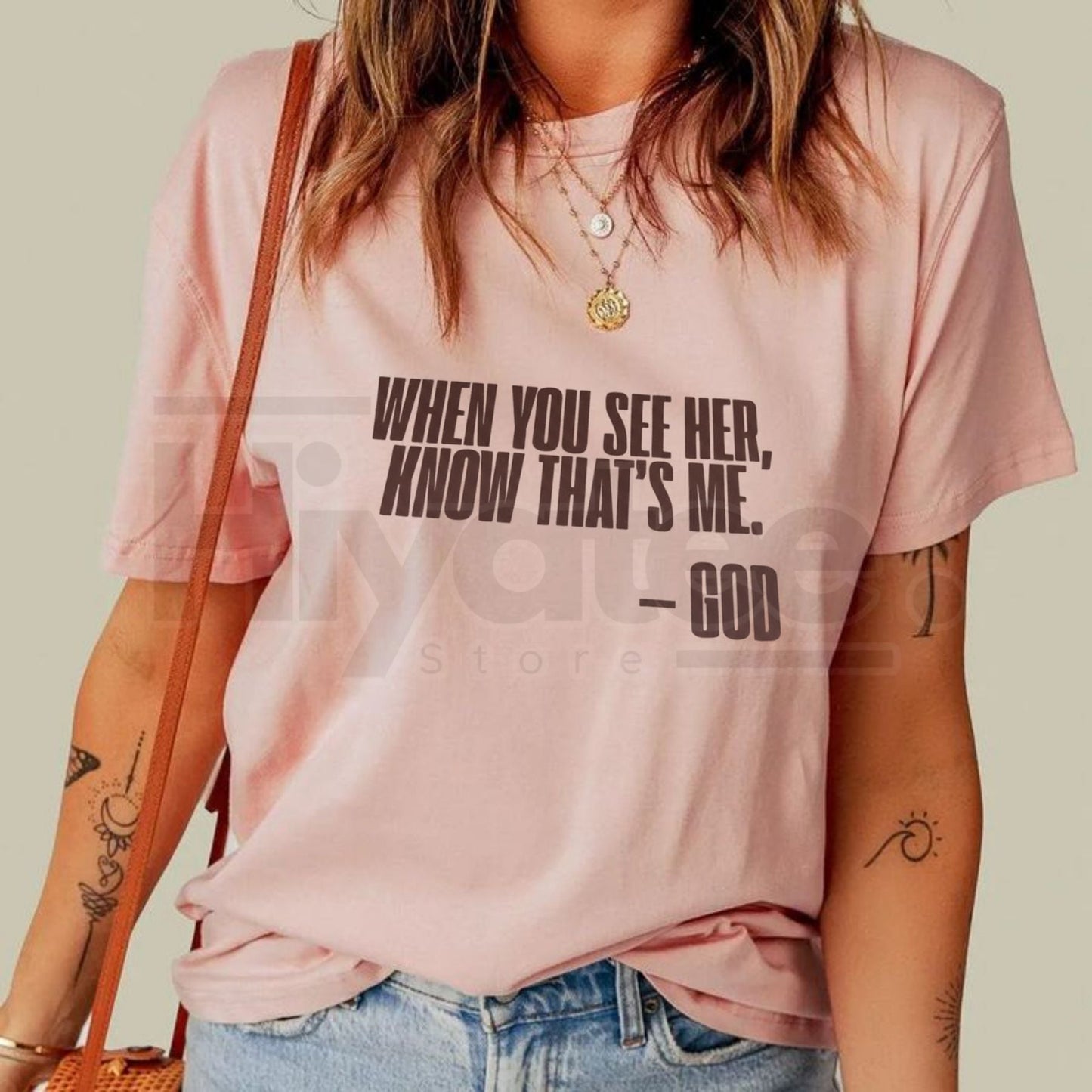 "When You See Her" God T-Shirt – Inspirational Christian Graphic Tee