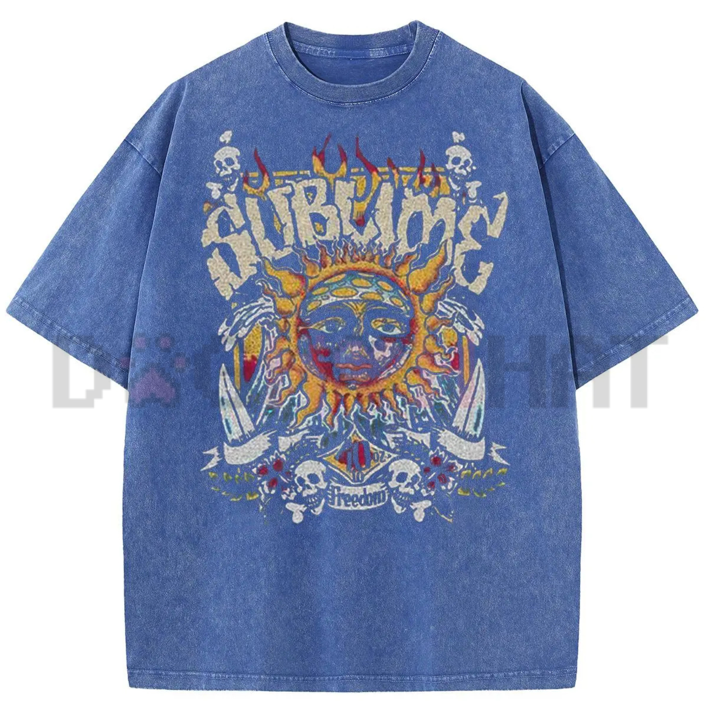 Sunland Oversized Sun Pattern T-Shirt