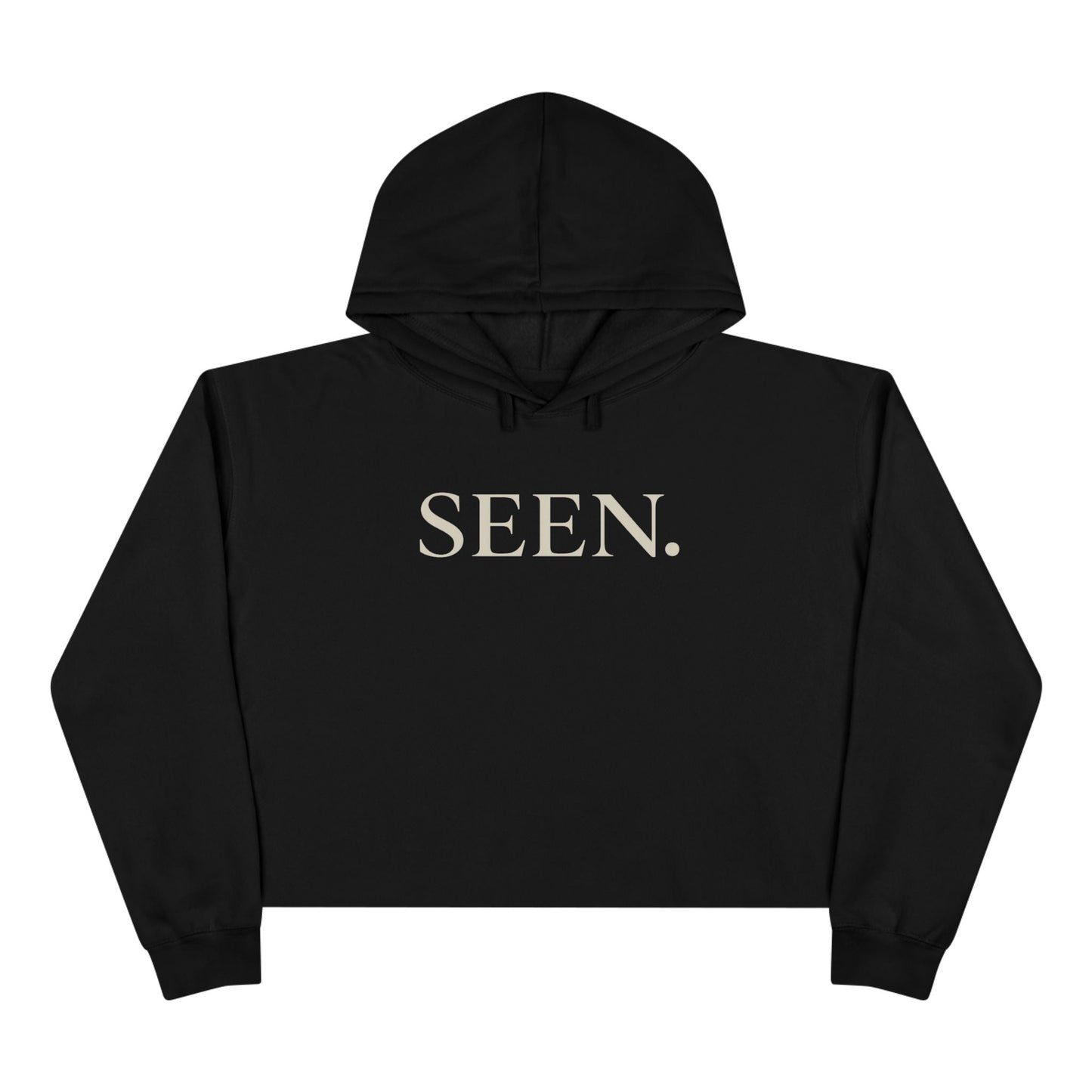 SEEN. Cropped Hoodie – Faith-Inspired Minimal Streetwear