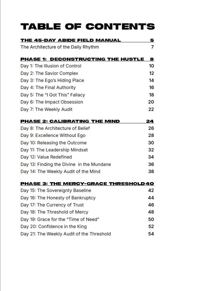 The 45-Day ABiDE Field Manual | Devotional